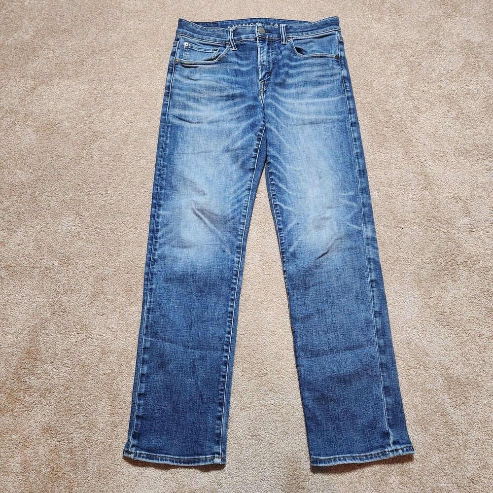 American Eagle Jeans Men 31x32 (32X30) Airflex+ Original Straight